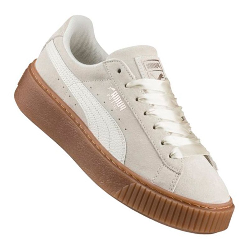 PUMA Suede Platform Bubble Sneaker Damen Beige F02 ...