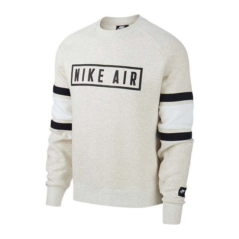 Nike Air Fleece Crew Sweatshirt Weiss F141 | Lifestyle | Freizeit