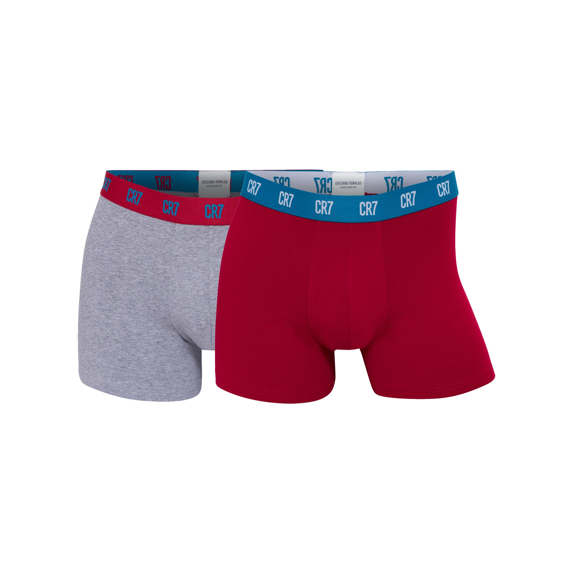 Cr7 Basic Trunk Boxershort 2er Pack Grau Rot Grau 3172