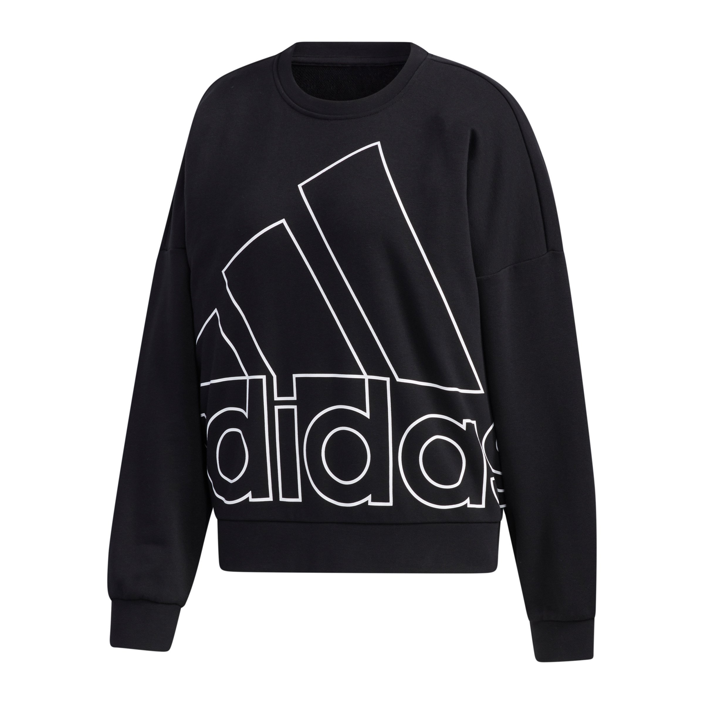 adidas Big Logo Sweatshirt Damen Schwarz schwarz
