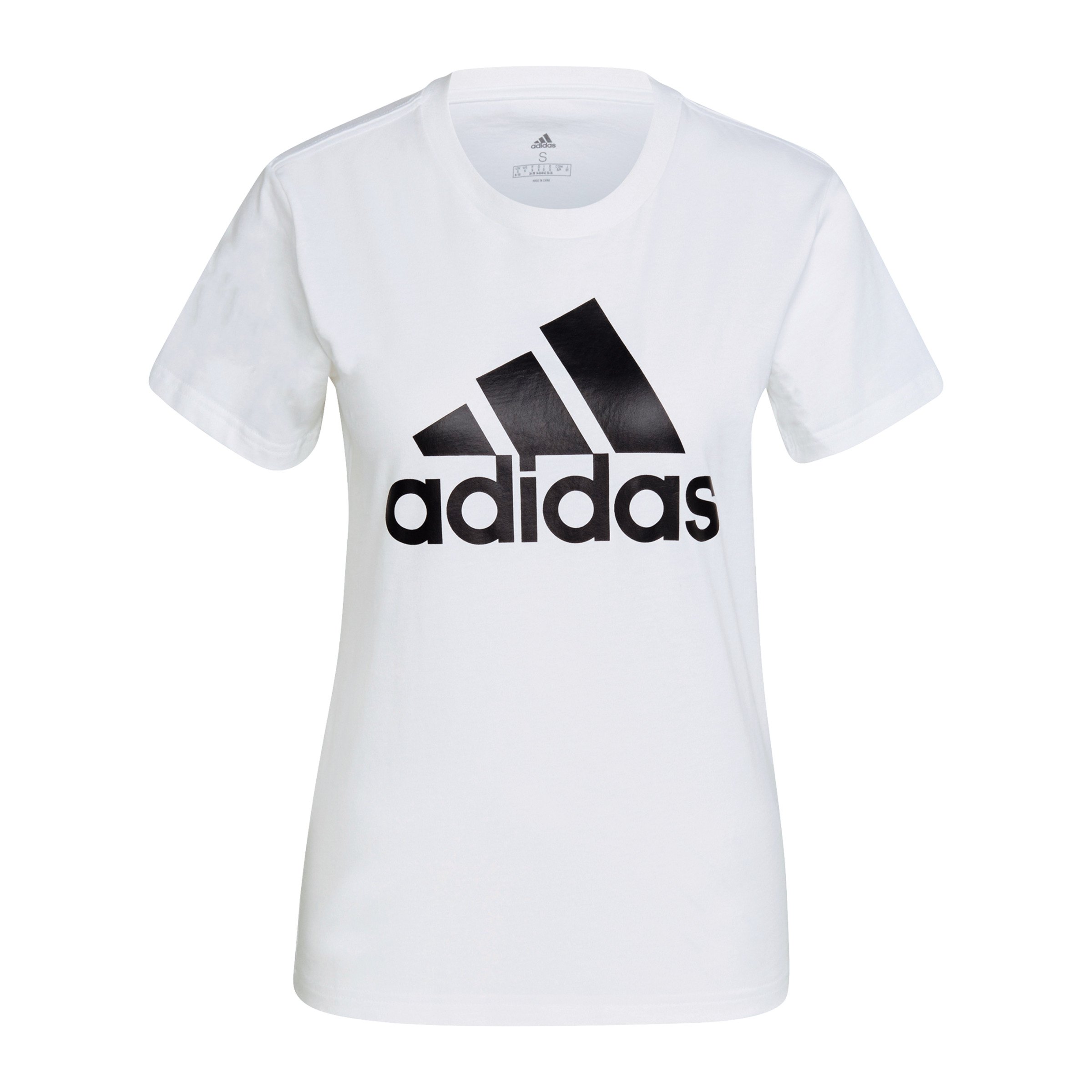 Instituut nul emulsie adidas Essentials Regular T-Shirt Damen Weiss weiss