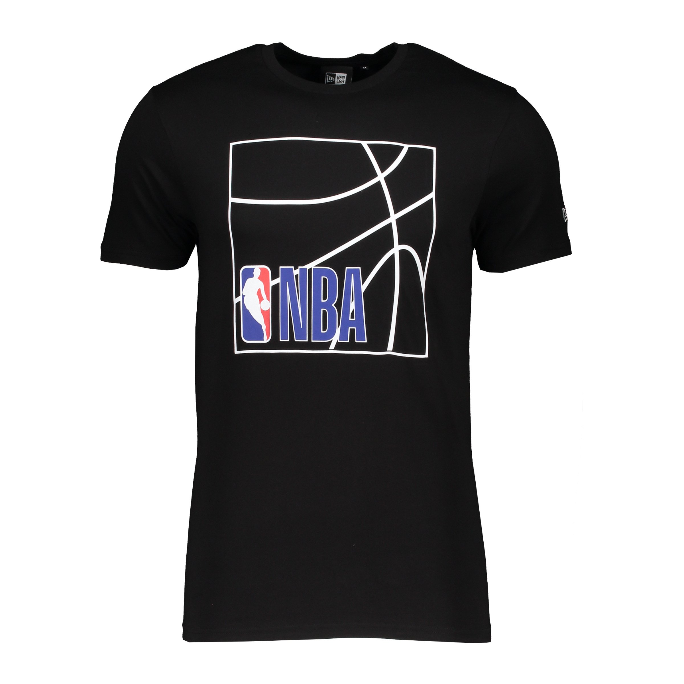 New Era NBA Logo T-Shirt Schwarz Weiss FBLKWHI schwarz