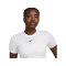 Nike Essential SLM Crop T-Shirt Damen Weiss F100 - weiss