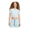 Nike Essential SLM Crop T-Shirt Damen Blau F474 - blau